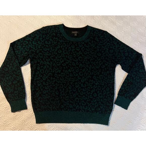 Metallic green animal print sweater from loft
Excellent condition
Size large - Picture 3 of 8
